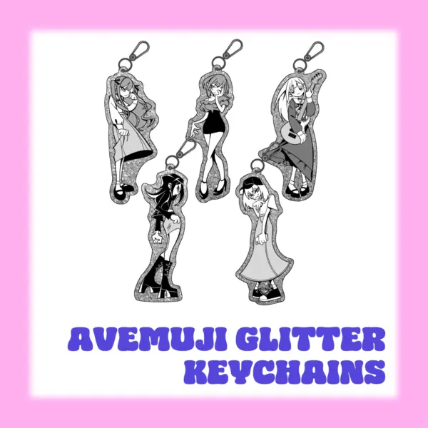 Ave Mujica Glitter Keychain